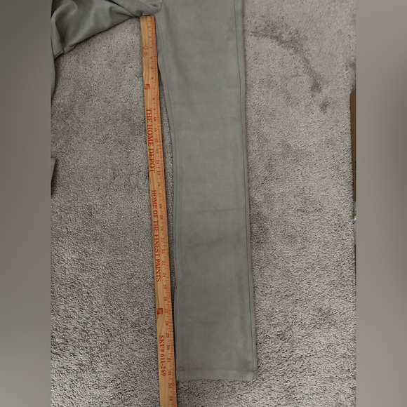 Zara faux suede slim flare straight leg pants size‎ 0 - Picture 8 of 8